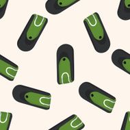 golf equipment cartoon seamless pattern background N16