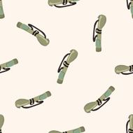 golf equipment cartoon seamless pattern background N17