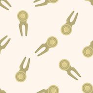 golf equipment cartoon seamless pattern background N18