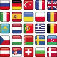 Europe Icons Squared Flags