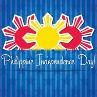 Philippines Independence Day card in vector format N3