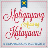 Philippines Independence Day card in vector format N7