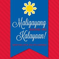 Philippines Independence Day card in vector format N10