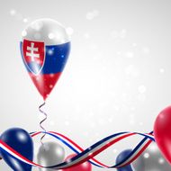 Slovak flag on balloon