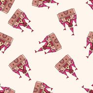 castle cartoon seamless pattern background N26