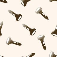 golf equipment cartoon seamless pattern background N21