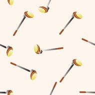 golf equipment cartoon seamless pattern background N23