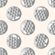 golf equipment cartoon seamless pattern background N28