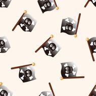 pirate flags cartoon seamless pattern background N3