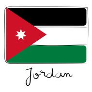 Jordan flag doodle N2
