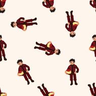 f1 racing cartoon seamless pattern background N37