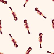f1 racing cartoon seamless pattern background N38