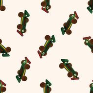 f1 racing cartoon seamless pattern background N44