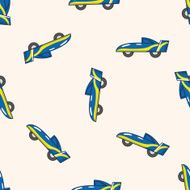 f1 racing cartoon seamless pattern background N52