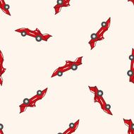 f1 racing cartoon seamless pattern background N53