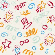 Seamless pattern on 4 July