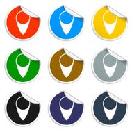 Map pointer flat icon vector illustration Flat design style N9