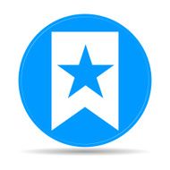 Vector Web Bookmark Ribbon Icon N9