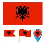Albania icons for design with reference to a particular country