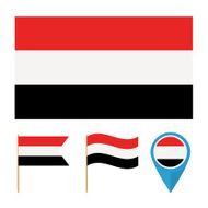 Yemen icons for design with reference to a particular country