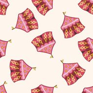 circus tent cartoon seamless pattern background