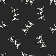 doodle decorative flag seamless pattern background N2