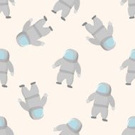 Space Astronaut 10 cartoon seamless pattern background