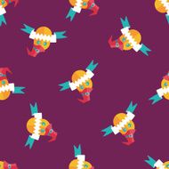 Halloween flag flat icon eps10 seamless pattern background N2
