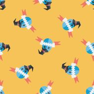 Halloween flag flat icon eps10 seamless pattern background N3