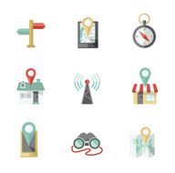 Navigation icons set N7