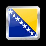 Flag of Bosnia and Herzegovina Metal Icons