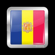 Flag of Andorra Metal Icons