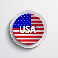 Vector modern memorial day circle banner