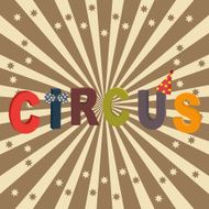Circus poster background