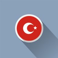 Icon with flag of Turkey