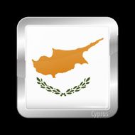 Flag of Cyprus Metal Icons N2
