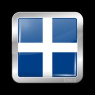 Flag of Greece Metal Icons