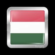 Flag of Hungary Metal Icons N2