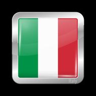Flag of Italy Metal Icons