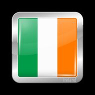 Flag of Ireland Metal Icons