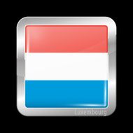 Flag of Luxembourg Metal Icons