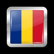 Flag of Romania Metal Icons