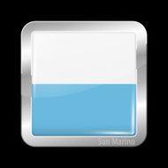 Flag of San Marino Metal Icons