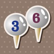 golf equipment theme elements N161