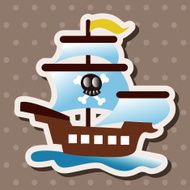 pirate ship theme elements N13