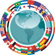 World Flags with Globe