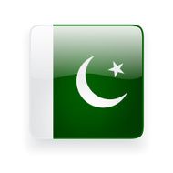Square icon with flag of Pakistan