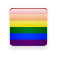 Square icon with rainbow flag