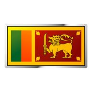 hand holding Sri Lanka flag-d