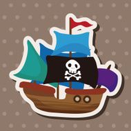 pirate ship theme elements N14